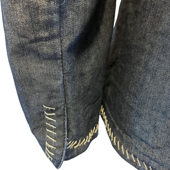Apostrophe Dark Denim Jacket with contrast stitching Medium - Picture 4 of 6
